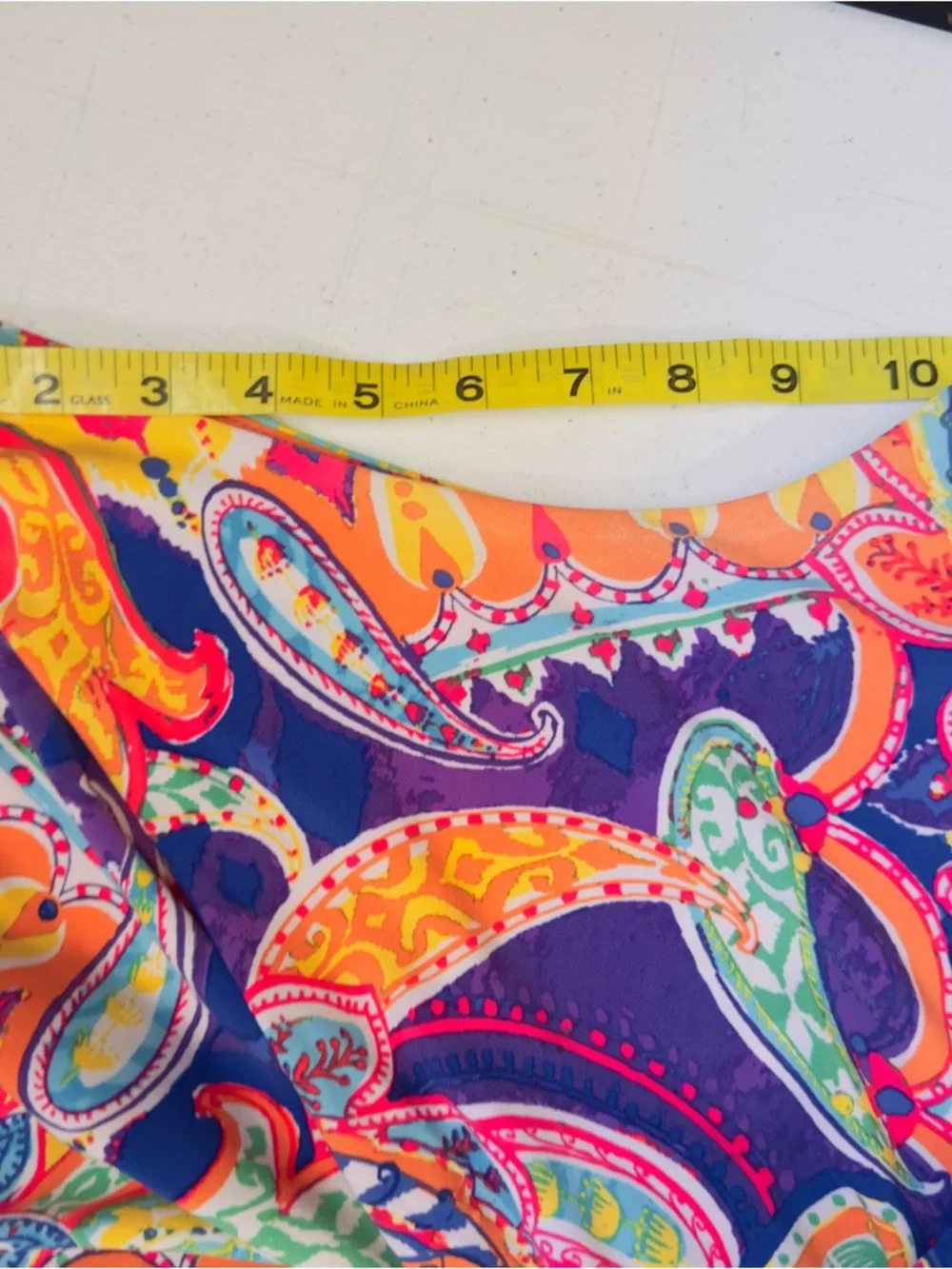 Ralph Lauren Womans Multi Color Stretch Mock Wrap Sundress SZ XL Sleeveless Belt - Picture 13 of 15